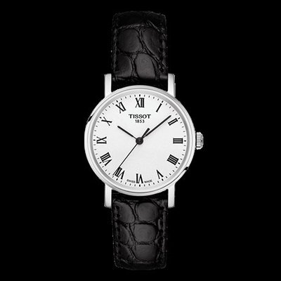 Tissot 天梭魅時系列皮帶石英女腕錶 T1092101603300