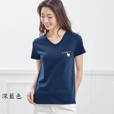 (現貨在台)日本正品Rilakkuma懶懶熊San-X  短袖圓領棉質T恤 短T 咖啡色 深藍色  拉拉熊款