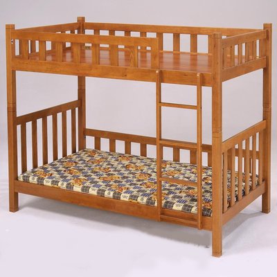 【在地人傢俱】變形金鋼實木3.5尺雙層床/雙人上下舖床架 SGL-BB350