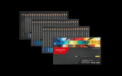 板橋酷酷姐美術 Caran D’Ache 瑞士 卡達 博物館級水溶性色鉛筆76色！  下標前請先詢問喔 買幾盒運費都一樣