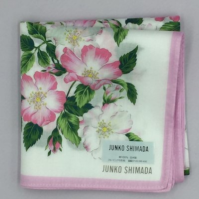 Junko shimada  純棉 手帕 方巾 50x50cm
