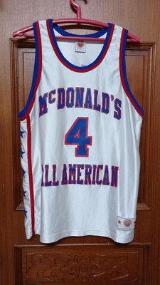NBA底特律活塞隊Chauncey Billups麥當勞高中明星賽球衣L號