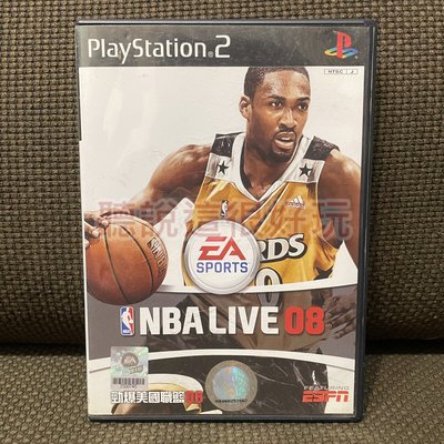 現貨在台亞英版附中文說明書PS2 NBA LIVE 08 勁爆美國職籃08 正版籃球