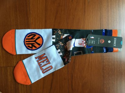 stance NBA Melo 甜瓜 中筒襪 紐約尼克 L號，只有一雙非NIKE 菁英襪