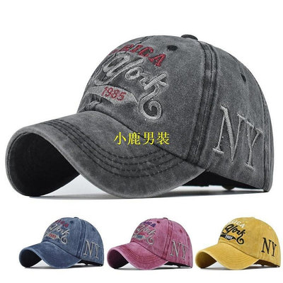 新款推薦 復古 老帽  鴨舌帽 NY New York 紐約刺繡 棒球帽 藝術塗鴉 嘻哈帽 運動戶外 沙灘 洗水棉 帽