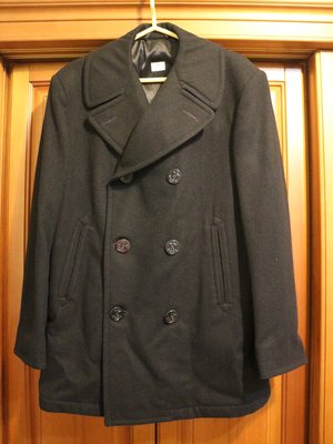 美國海軍大衣 風衣  外套 軍裝 US Navy Mens Military  100%Wool Overcoat  PEA-COAT