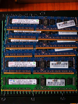 原裝HP 2G 2Rx8 PC3-10600R 伺服器記憶體 501533-001 500202-061