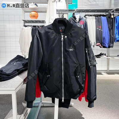 Nike 耐吉 男子23年拉鏈飛行夾克運動棒球服外套DV7613-010
