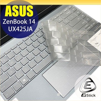 【Ezstick】ASUS UX425 UX425JA 奈米銀抗菌TPU 鍵盤保護膜 鍵盤膜