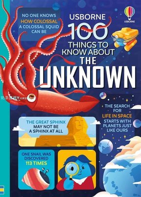 【預 售】關于未知事物的100件事 100 Things to Know About the Unknown 英文兒童繪本知識百科
