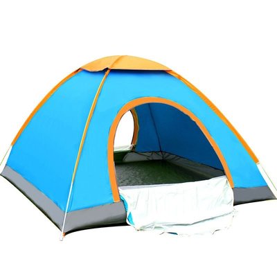 手拋多人2秒速開帳篷戶外3-4人家庭全自動雙人野營露營防雨沙灘帳特價
