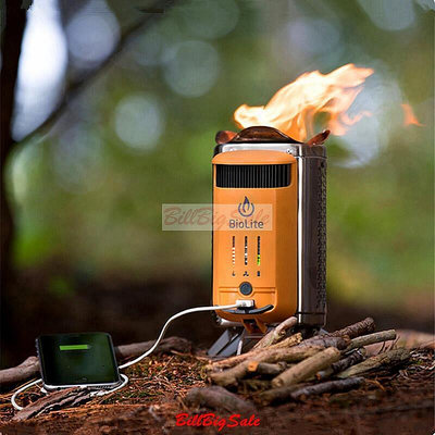 現貨：：BioLite CampStove2 戶外露營野炊無煙柴火爐 發電式便攜柴火爐