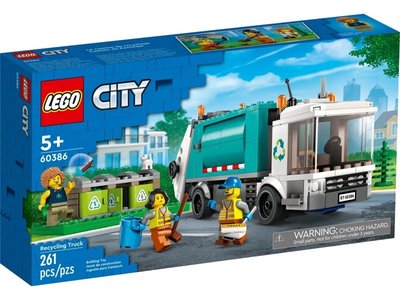 積木總動員 LEGO 樂高 60386 City系列 資源回收車 261pcs 外盒:35*19*7cm