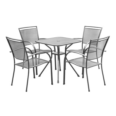 💓好市多代購💓 SunVilla 戶外方形餐桌椅五件組 防繡鋼材質 餐桌X1 餐椅X4  留言優惠-600元