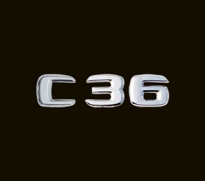 圓夢工廠 Benz 賓士 C W203 C32 C36 C43 C55 C30 後車箱 尾門 鍍鉻銀 字貼 字標 車標