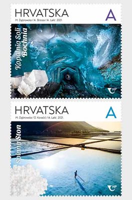 2021年克羅埃西亞與波蘭合發-大地的珍寶-鹽郵票