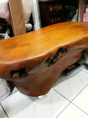台灣肖楠木大桌椅長120寬60高41公分/很重