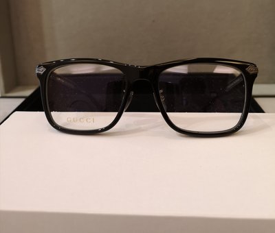 GUCCI GG-0069O-005 黑色鈦金屬威靈頓眼鏡-鏡盒顏色隨機出貨 日本製造 稀有釋出