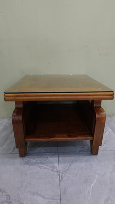 桃園 二手家具 推薦-68cm 小茶几 邊桌 置物桌 實木 矮桌 方桌 辦公室營業用 中和永和三重