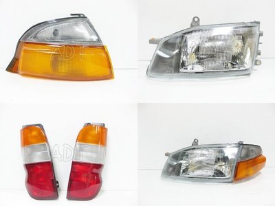 ~~ADT.車燈.車材~~豐田 SOLEMIO 海力士 HIACE 1995~2005 外銷版 玻璃 大燈+角燈+尾燈