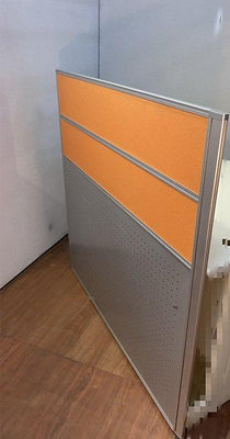 淺橘色單片辦公屏風 業務桌 書桌 辦公室OA屏風隔間 辦公桌 會議桌 A3856【晶選二手傢俱】