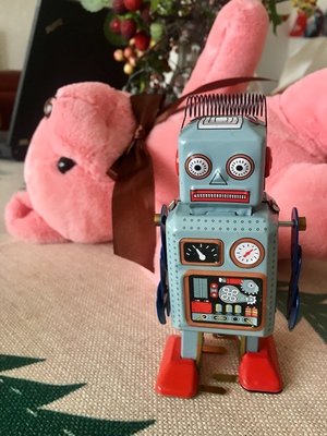 鐵皮玩具 發條玩具 懷舊童玩 復古 機器人 擺飾