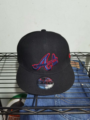 全新NewEra紐亦華半封棒球帽MLB亞特蘭大勇士隊，可調節