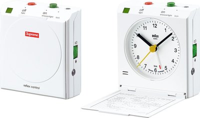 【HOMIEZ 】Supreme Braun Travel Alarm Clock 鬧鐘 白色 (SA20) F