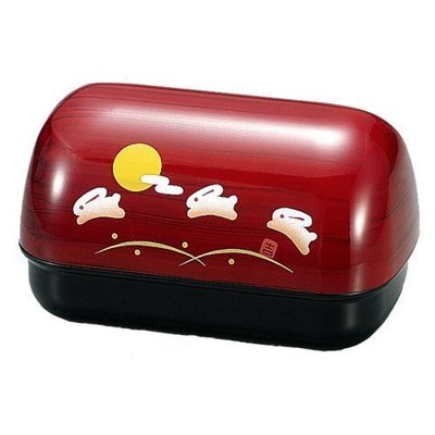 “正品”日本HAKOYA可愛玉兔奔月圖案午餐盒 文藝月野兔飯團團便當盒