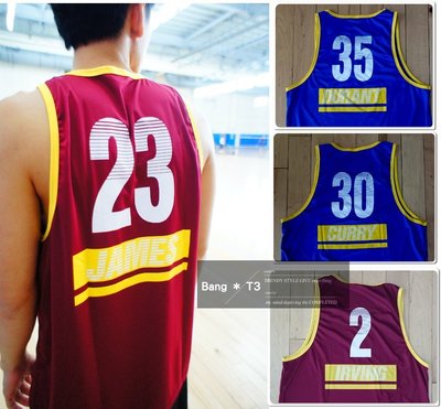 Bang NBA球衣 復古系 詹姆士 Curry KD 勇士 騎士 Irving 背心 手環 奧運 美國隊【A15】