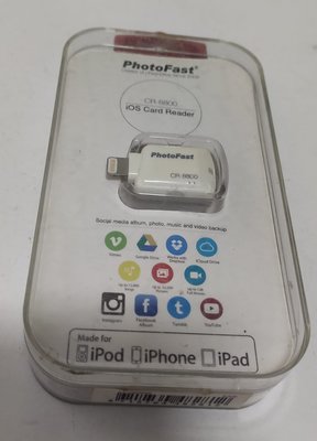 二手品 PhotoFast 蘋果iphone ipad microSD讀卡機 CR-8800 無記憶卡 擺飾品(未測試 售出不退換)