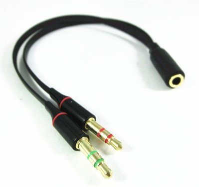 M08 耳機轉接線 3.5mm 4極轉3極 一頭轉二頭 手機耳機轉電腦耳麥
