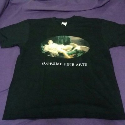 店小二》全新，現貨，實圖，尺寸:M,黑色Supreme Leda And The Swan Tee