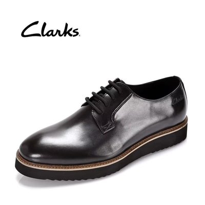 Clarks其樂男鞋新款真皮系帶商務皮鞋時尚正裝婚鞋輕便休閑單鞋男