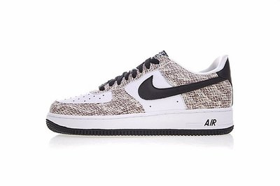 Nike Air Force 1 Low Premium Snake Cocoa “白黑蟒蛇紋”經典 低幫 皮革 休閒滑板鞋 845053-104 男鞋