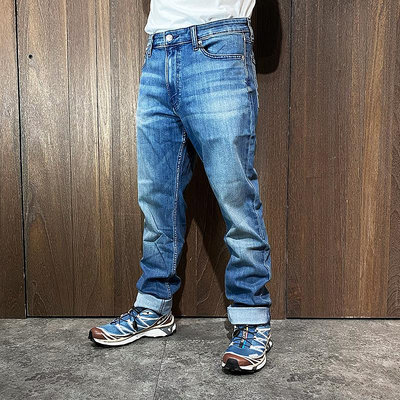 美國百分百【全新真品】Calvin Klein 牛仔褲 直筒 休閒 男款 CK 長褲 42KX400 淺藍刷白 CT39