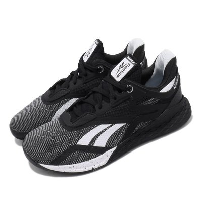 =CodE= REEBOK CROSSFIT NANO X 網布多功能訓練鞋(黑白) EF7488 健身房重訓 慢跑 女