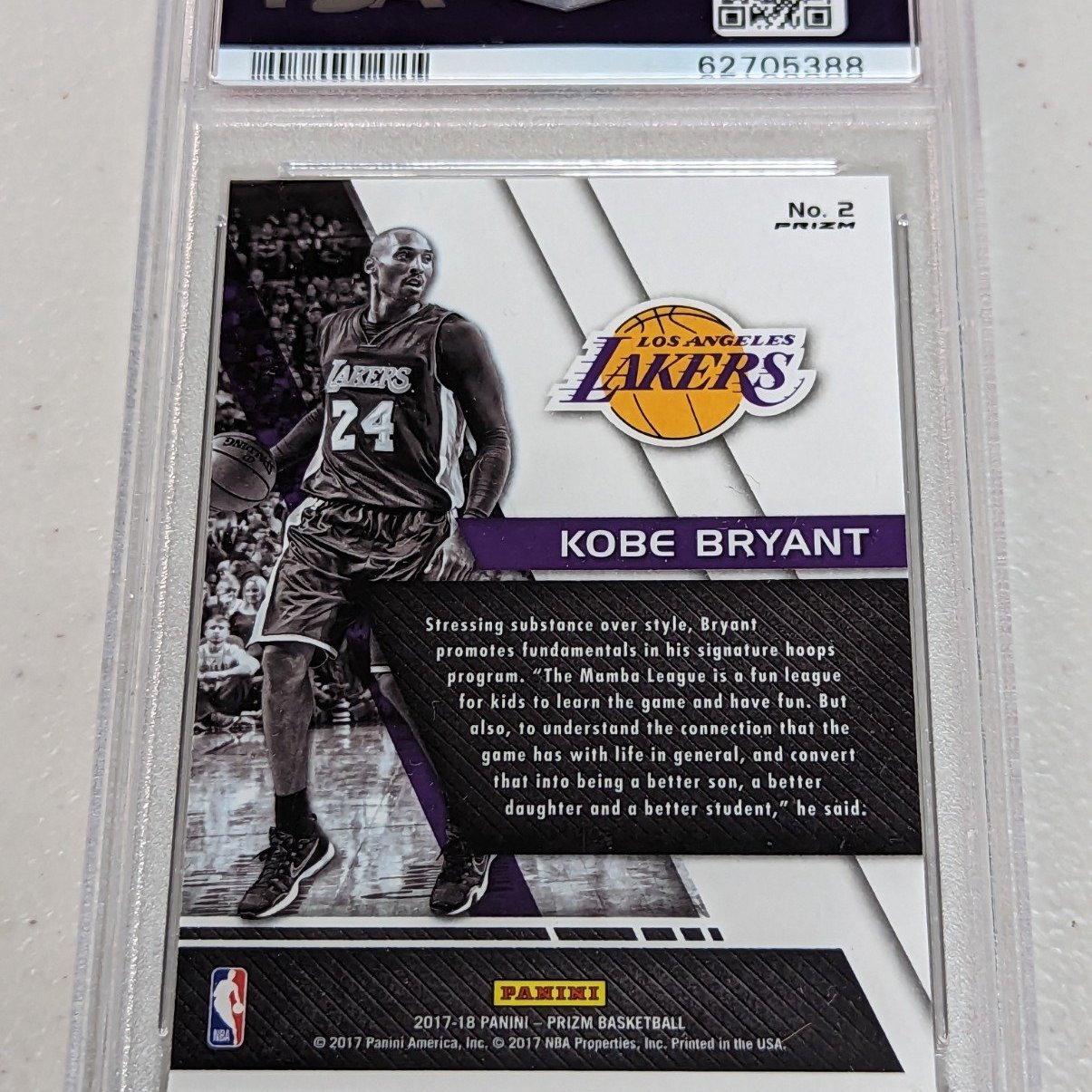 2017 Prizm Fundamentals Fast Break #2 Kobe Bryant PSA10 | Yahoo