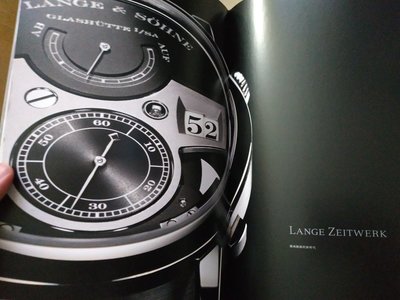 朗格 2008-2017 型錄 目錄 Lange & Sohne 1815 追針 zeitwerk 月相 萬年曆 手錶