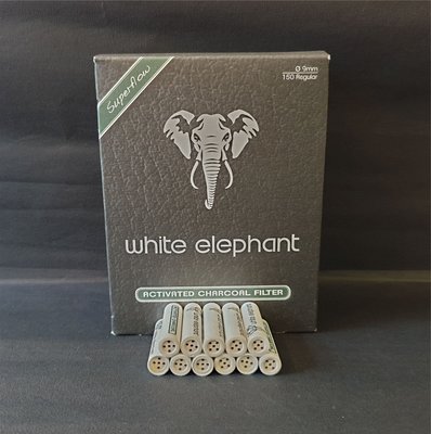 ONE*$1~德國白象White-Elephant-9mm 《活性炭濾心》雙面陶瓷蓋*一罐150支裝