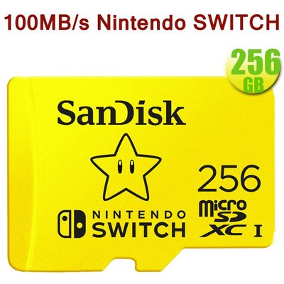 SanDisk 256GB 256G microSDXC Nintendo SWITCH 100Mb/s 任天堂記憶卡