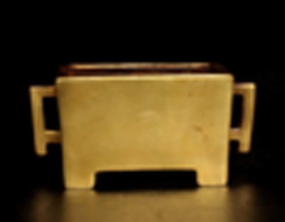 紫銅鎏金小馬槽爐960重量：0.82kg材質：紫銅產品規格  如下圖： 銅器 純銅 擺件【古雲】212