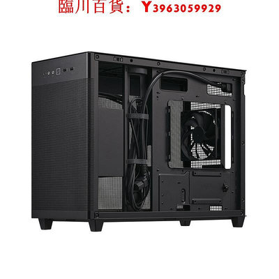 可開發票量大優惠華碩AP201冰立方黑白中塔式機箱兼容M-ATX主板RTX30系顯卡rog水冷