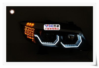 【小林車燈精品】全新外銷件 BMW E90 類新款 M4 式樣光圈投射大燈 方向燈 LED 特價中