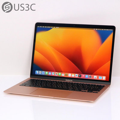 【US3C-高雄店】台灣公司貨 2020年 Apple MacBook Air 13吋 M1 8C7G 8G 256G 金色 UCare延長保固6個月