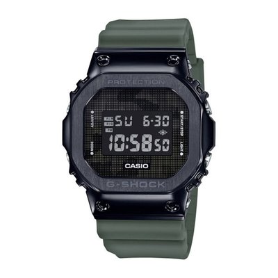 CASIO 卡西歐 G-SHOCK雙顯手錶(墨綠 GM-5600B-3)
