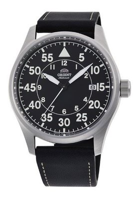 [時間達人]可議ORIENT東方錶 WATER RESISTANT100m飛行機械錶 皮帶 黑色RA-AC0H03B