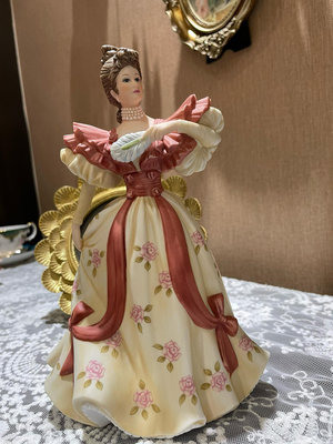美國LENOX瓷偶瓷娃娃美人陶瓷擺件西洋古董收藏vintag