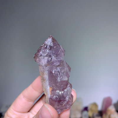 馬達加斯加紫黃超七水晶原石骨干，61克，6.7×3.1厘米
