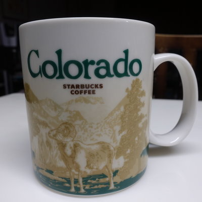 中古良品 星巴克Starbucks 美國城市馬克杯City Mug科羅拉多Colorado絕版 非紐約